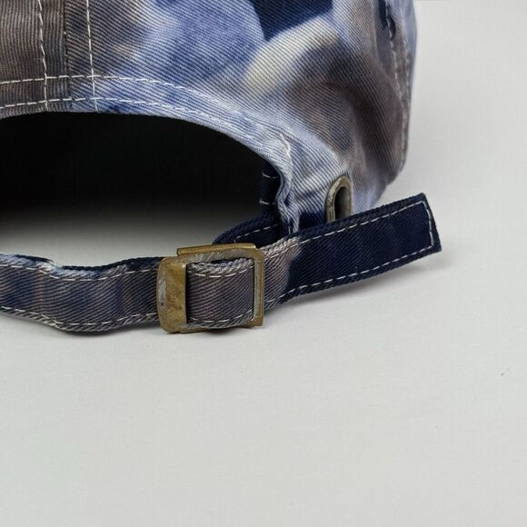 HUF SKATEBOARD CREW SPOT DYED BLUE MENS ADJUSTABLE STRAPBACK SPORT HAT 6 Panel - Picture 7 of 12